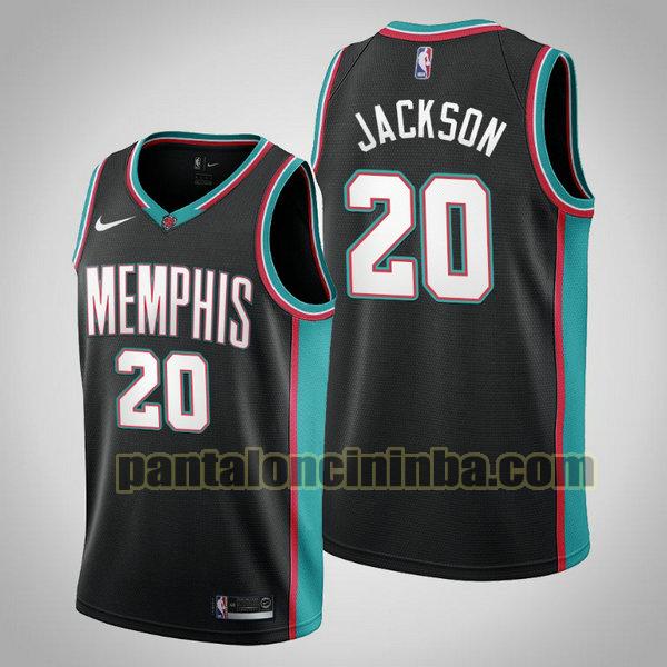 Canotta Uomo basket John Jackson 20 Memphis Grizzlies Nero 2020 21