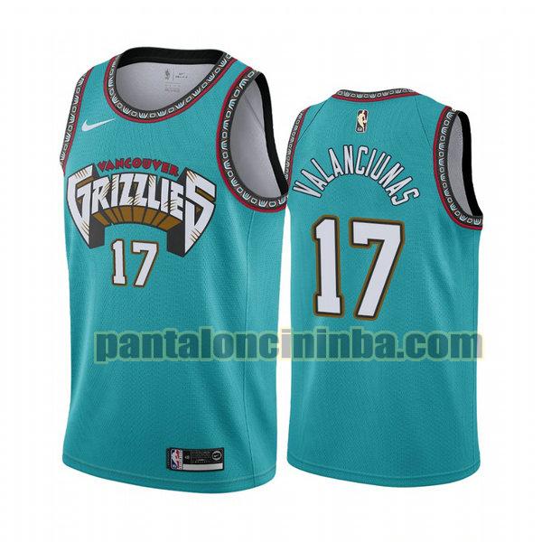 Canotta Uomo basket Jonas Valanciunas 17 Memphis Grizzlies Verde City Edition 2020