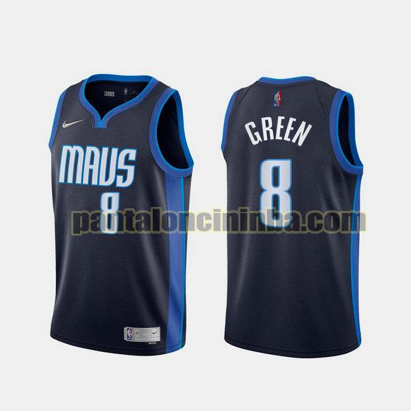 Canotta Uomo basket Josh Green 8 Dallas Mavericks Blu 2021