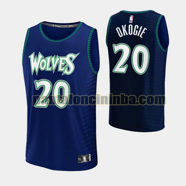 Canotta Uomo basket Josh Okogie 20 Minnesota Timberwolves Blu 2021-2022