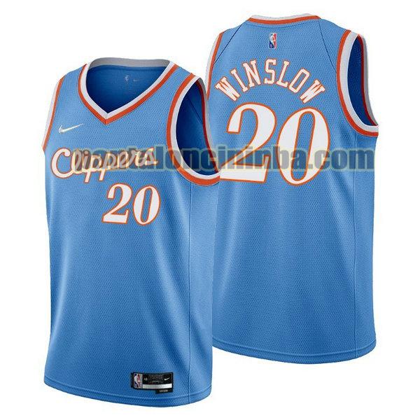 Canotta Uomo basket Justise Winslow 20 Los Angeles Clippers Blu 2021-2022