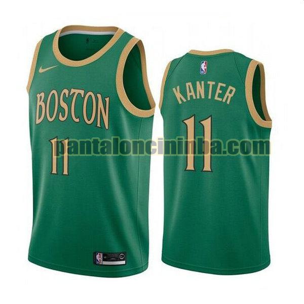 Canotta Uomo basket Kanter 11 Boston Celtics Verde City Edition 2020