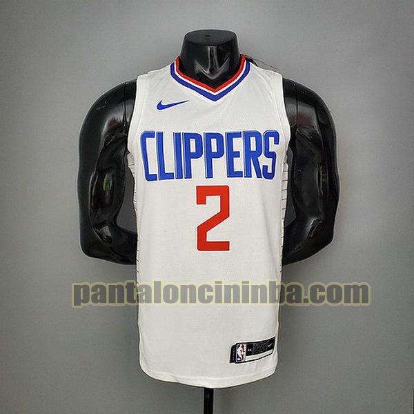 Canotta Uomo basket Kawhi Leonard 2 Los Angeles Clippers Bianca Versione Fan