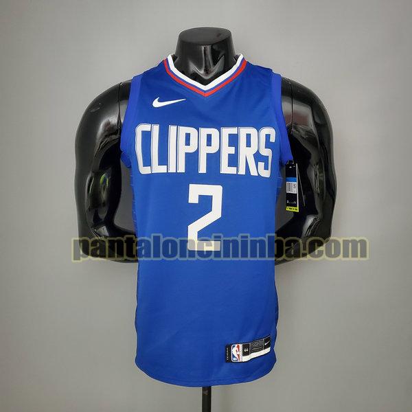 Canotta Uomo basket Kawhi Leonard 2 Los Angeles Clippers Blu Versione Fan