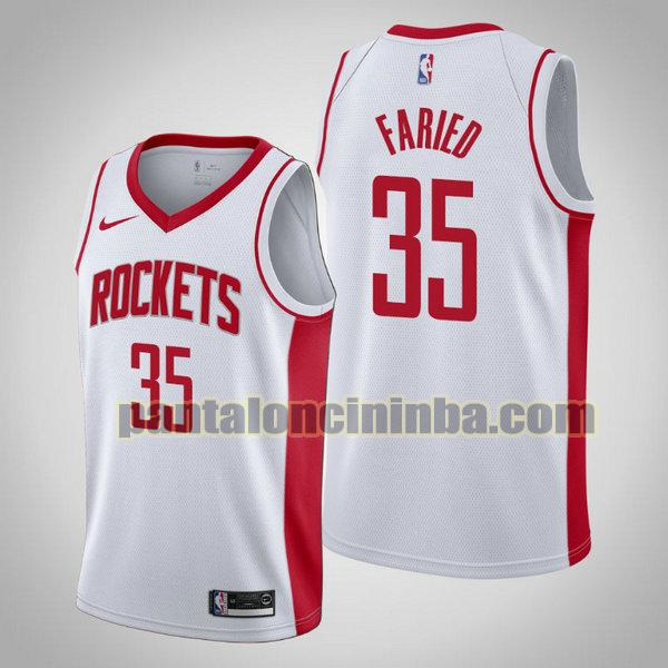 Canotta Uomo basket Kenneth Faried 35 Houston Rockets Bianca City Edition 2020