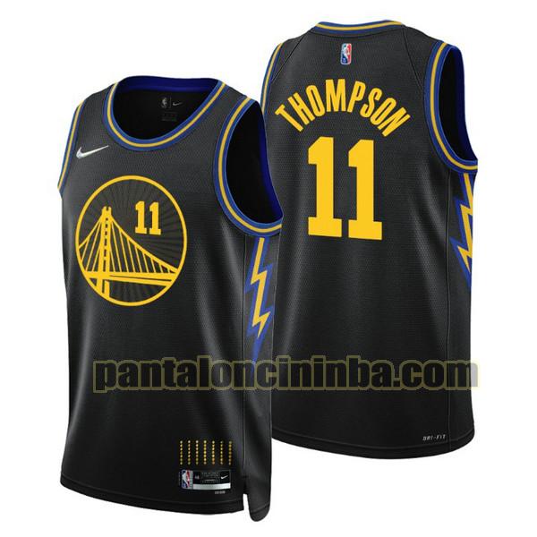 Canotta Uomo basket Klay Thompson 11 Golden State Warriors Nero 2021-2022