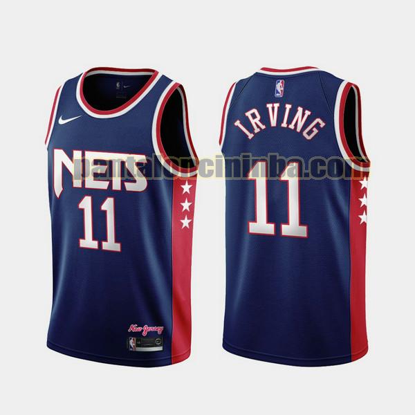 Canotta Uomo basket Kyrie Irving 11 Brooklyn Nets Blu 2021-2022