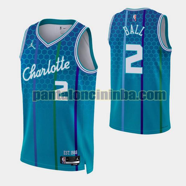 Canotta Uomo basket LaMelo Ball 2 Charlotte Hornets Blu 2021-2022