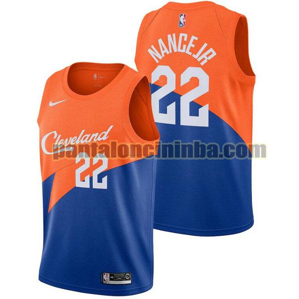 Canotta Uomo basket Larry Nance Jr 22 Cleveland Cavaliers Blu City Edition 2020