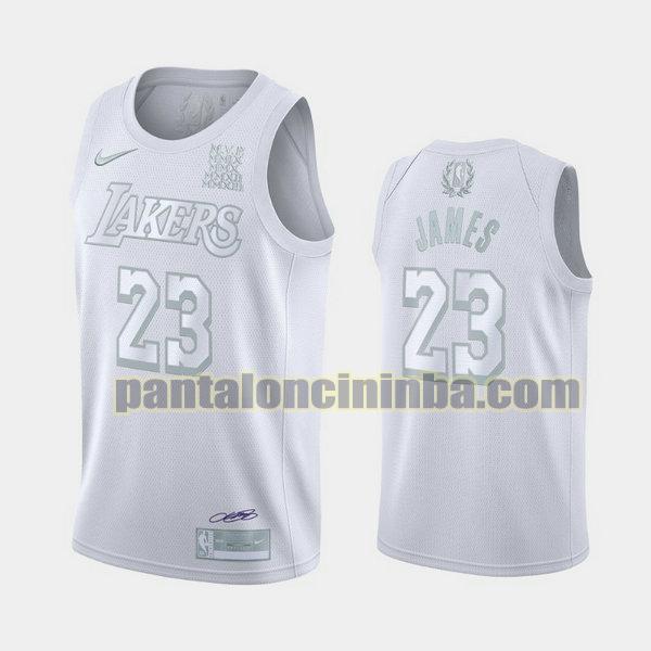 Canotta Uomo basket Lebron James 23 Los Angeles Lakers Bianca MVP 2019