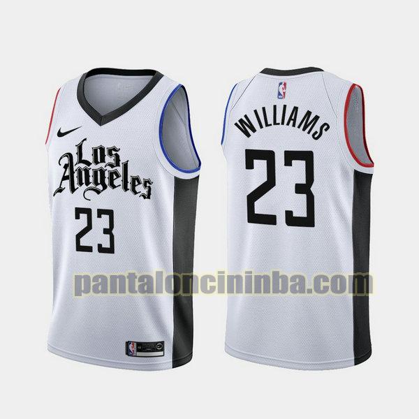 Canotta Uomo basket Lou Williams 23 Los Angeles Clippers Bianca City Edition 19 20