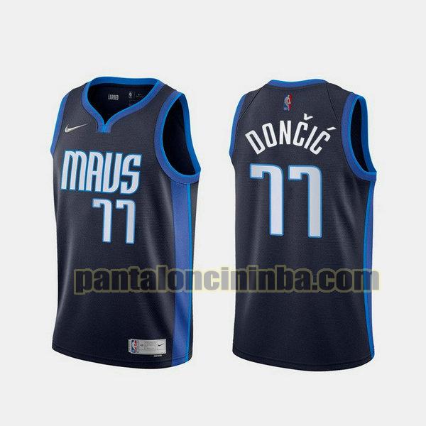 Canotta Uomo basket Luka Doncic 77 Dallas Mavericks Blu 2021