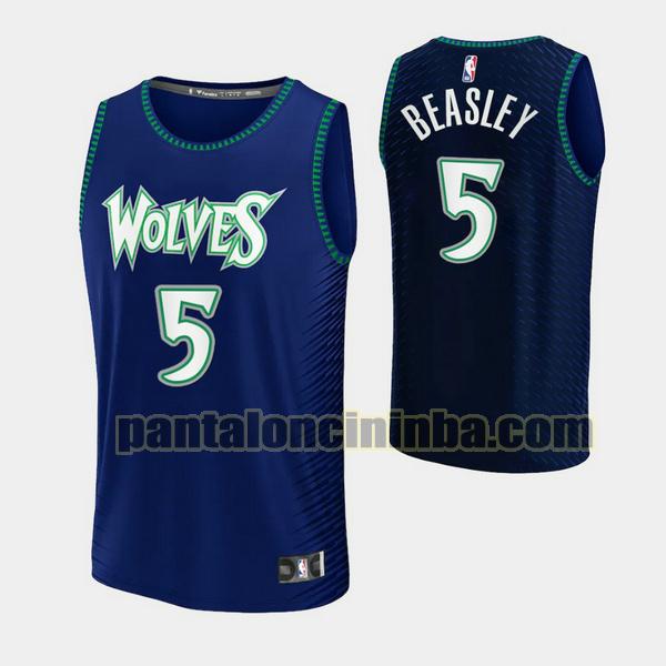 Canotta Uomo basket Malik Beasley 5 Minnesota Timberwolves Blu 2021-2022