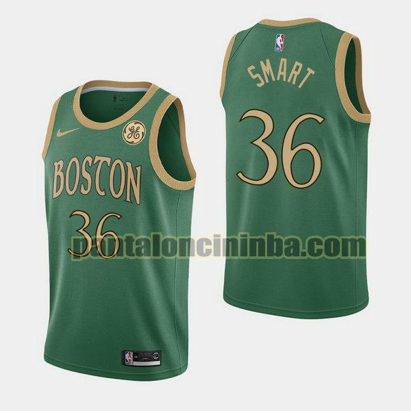 Canotta Uomo basket Marcus Samrt 36 Boston Celtics Verde City Edition 2020