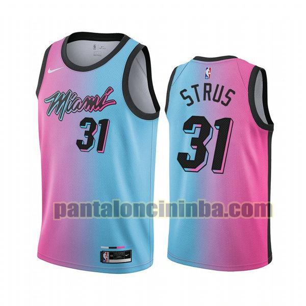 Canotta Uomo basket Max Strus 31 Miami Heat Rosa 2021