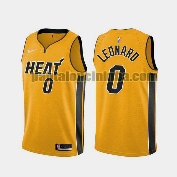 Canotta Uomo basket Meyers Leonard 0 Miami Heat Giallo 2021