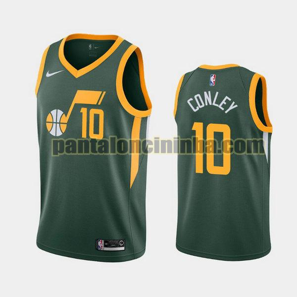 Canotta Uomo basket Mike Conley 10 Utah Jazz Verde City Edition 2020