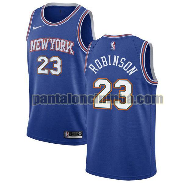 Canotta Uomo basket Mitchell Robinson 23 New York Knicks Blu City Edition 2020