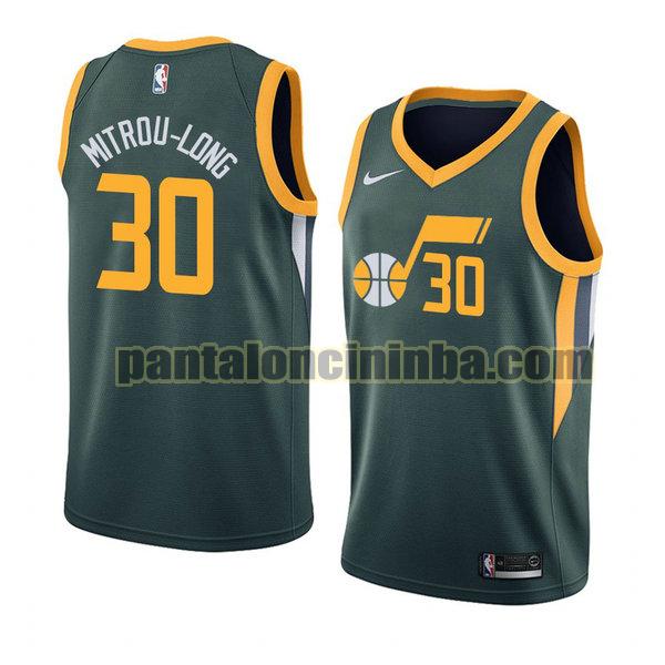 Canotta Uomo basket Naz Mitrou Long 30 Utah Jazz Verde City Edition 2020