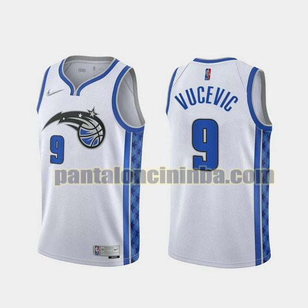 Canotta Uomo basket Nikola Vucevic 9 Orlando Magic Bianco 2021