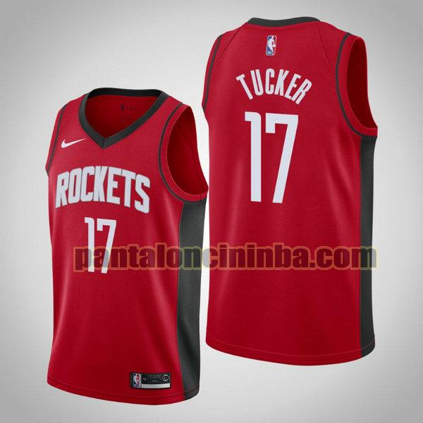 Canotta Uomo basket P.J. Tucker 17 Houston Rockets Rosso City Edition 19 20
