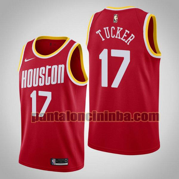 Canotta Uomo basket P.J. Tucker 17 Houston Rockets Rosso City Edition 2020