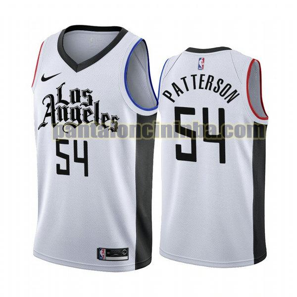 Canotta Uomo basket Patrick Patterson 54 Los Angeles Clippers Bianca City Edition 19 20