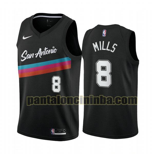 Canotta Uomo basket Patty Mill 8 San Antonio Spurs Nero 2020 2021