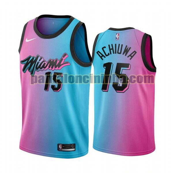 Canotta Uomo basket Precious Achiuwa 15 Miami Heat Rosa 2021