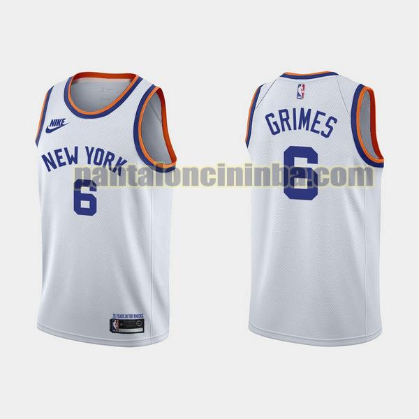 Canotta Uomo basket Quentin Grimes 6 New York Knicks Bianca
