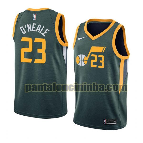 Canotta Uomo basket Royce O'Neale 23 Utah Jazz Verde City Edition 2020