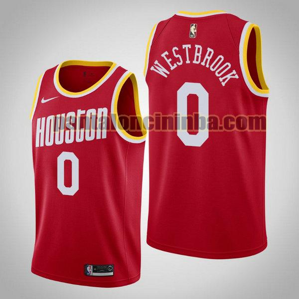 Canotta Uomo basket Russell Westbrook 0 Houston Rockets Rosso City Edition 2020