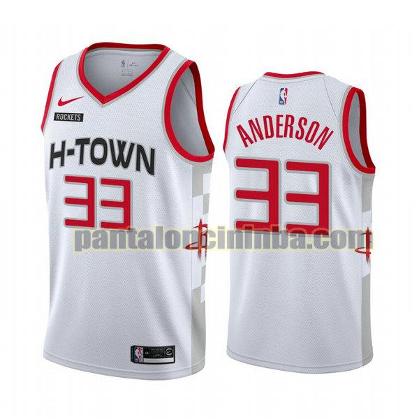 Canotta Uomo basket Ryan Anderson 33 Houston Rockets Bianca City Edition 2020