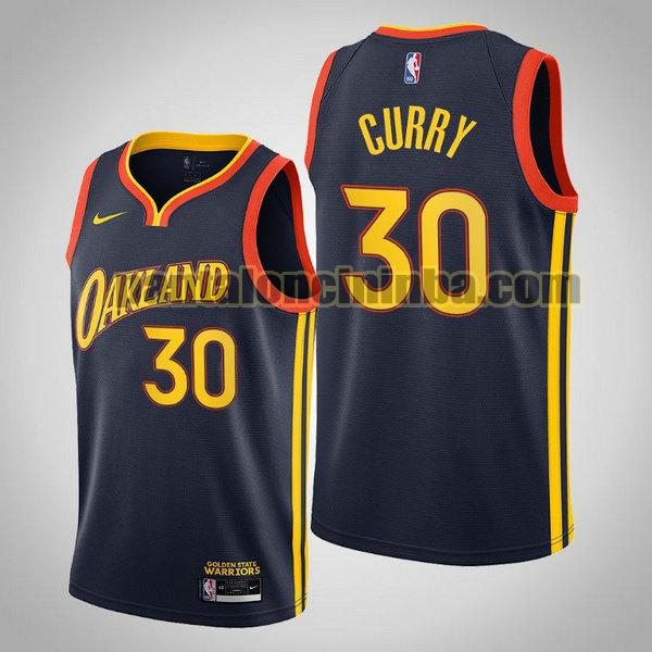 Canotta Uomo basket Stephen Curry 30 Golden State Warriors Blu 2020 2021