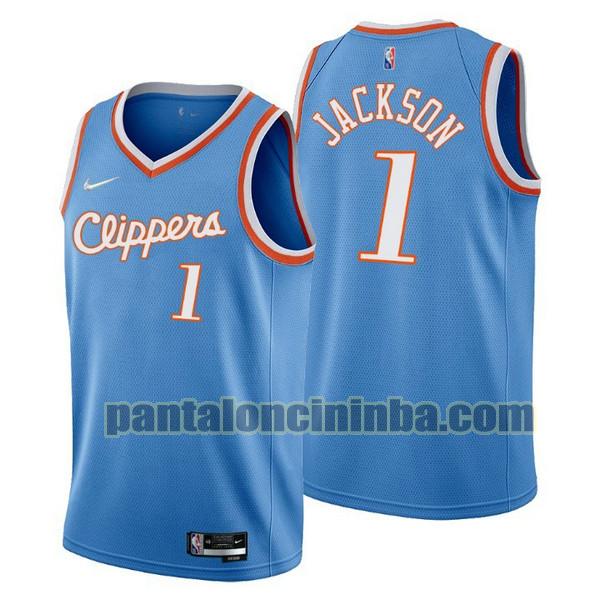 Canotta Uomo basket Stephen Jackson 1 Los Angeles Clippers Blu 2021-2022