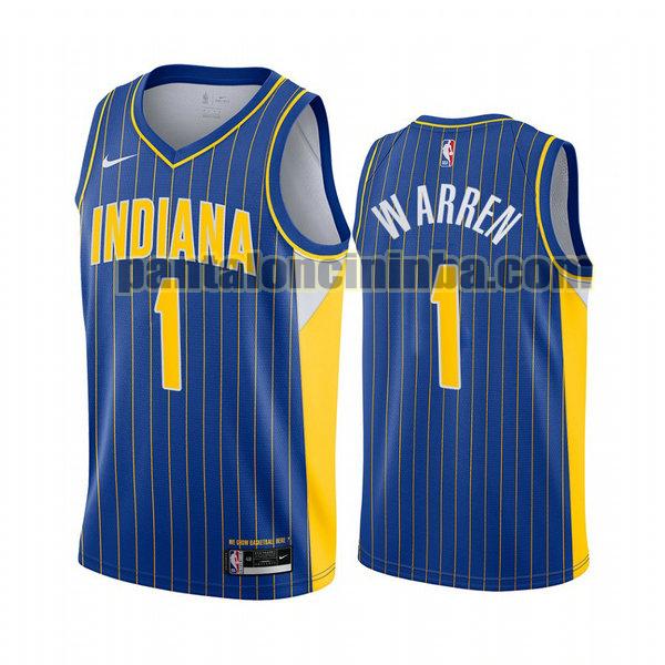 Canotta Uomo basket T.J. Warren 1 Indiana Pacers Blu 2020 2021