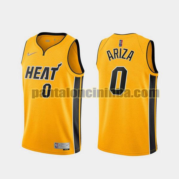 Canotta Uomo basket Trevor Ariza 0 Miami Heat Giallo 2021