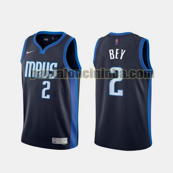 Canotta Uomo basket Tyler Bey 2 Dallas Mavericks Blu 2021