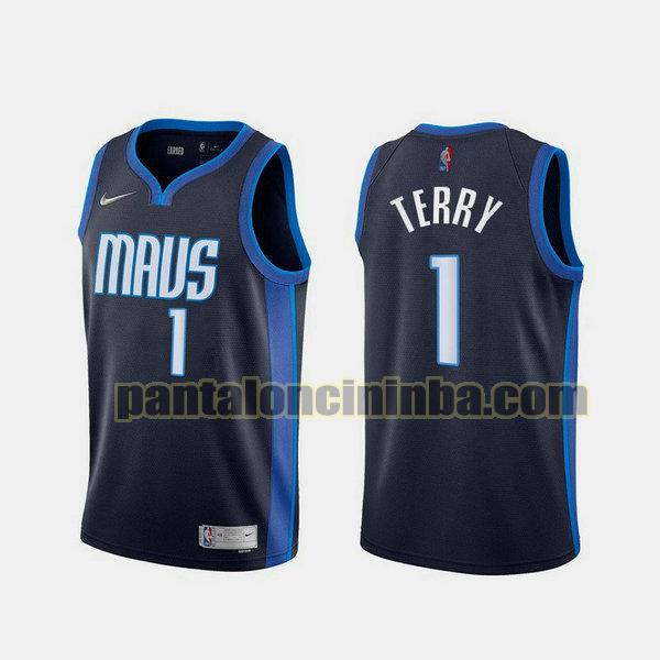 Canotta Uomo basket Tyrell Terry 1 Dallas Mavericks Blu 2021