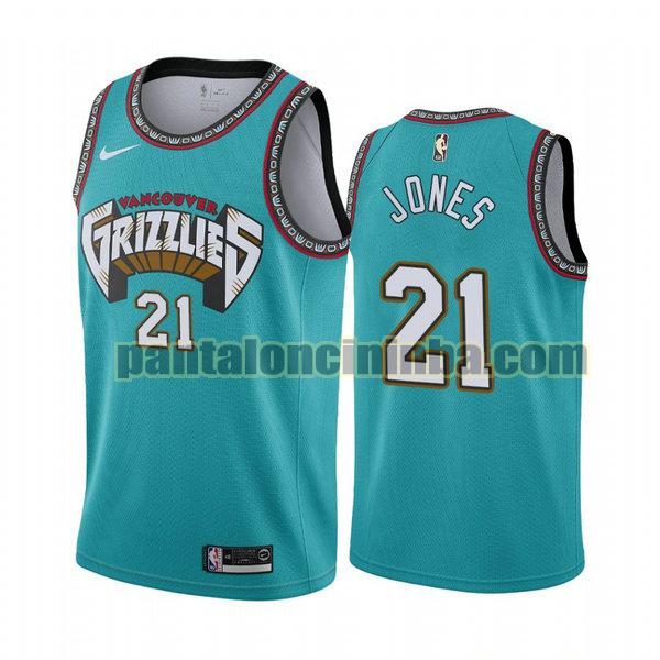 Canotta Uomo basket Tyus Jones 21 Memphis Grizzlies Verde City Edition 2020