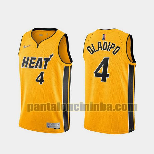 Canotta Uomo basket Victor Oladipo 4 Miami Heat Giallo 2021