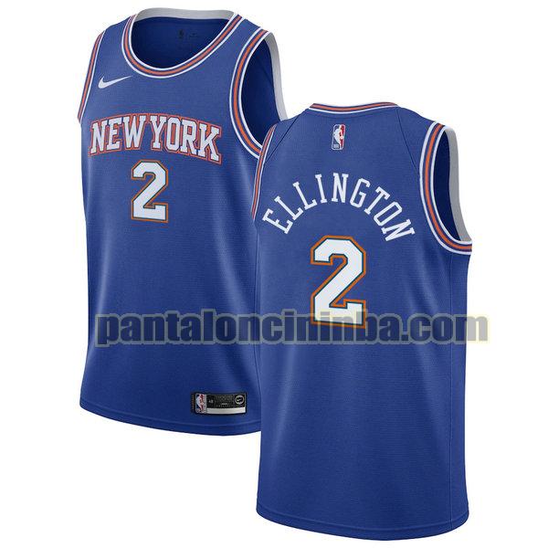 Canotta Uomo basket Wayne Ellington 2 New York Knicks Blu City Edition 2020