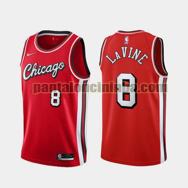 Canotta Uomo basket Zach LaVine 8 Chicago Bulls Rosso 2021-2022