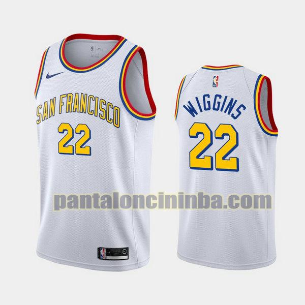 Canotta Uomo basket andrew wiggins 22 Golden State Warriors Bianca City Edition 2020