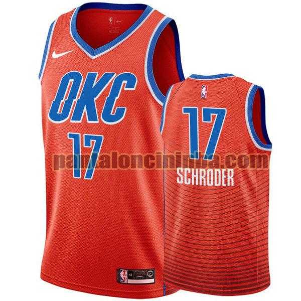 Canotta Uomo basket dennis schroder 17 Oklahoma City Thunder Arancia City Edition 2020