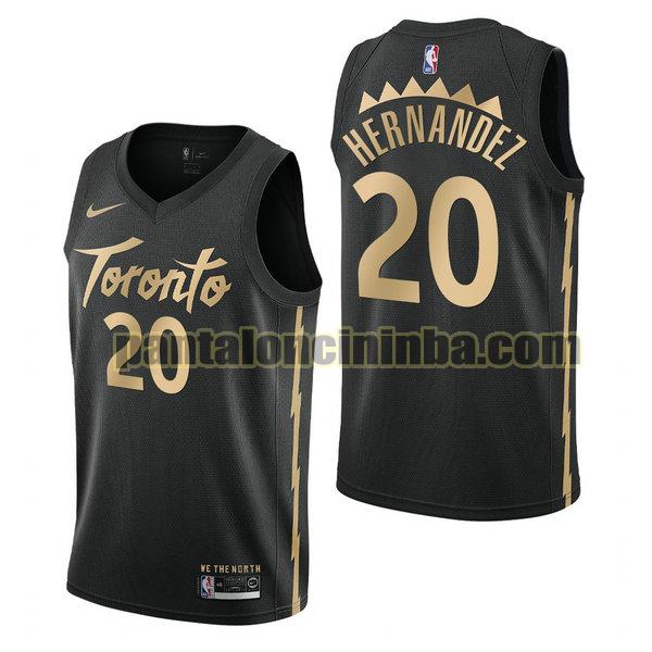 Canotta Uomo basket dewan hernandez 20 Toronto Raptors Nero City Edition 2020