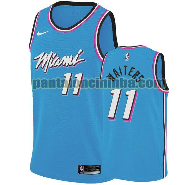 Canotta Uomo basket dion waiters 11 Miami Heat Blu City Edition 19-20