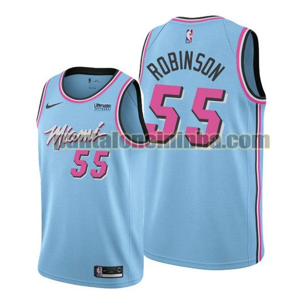 Canotta Uomo basket duncan robinson 55 Miami Heat Blu City Edition 2020