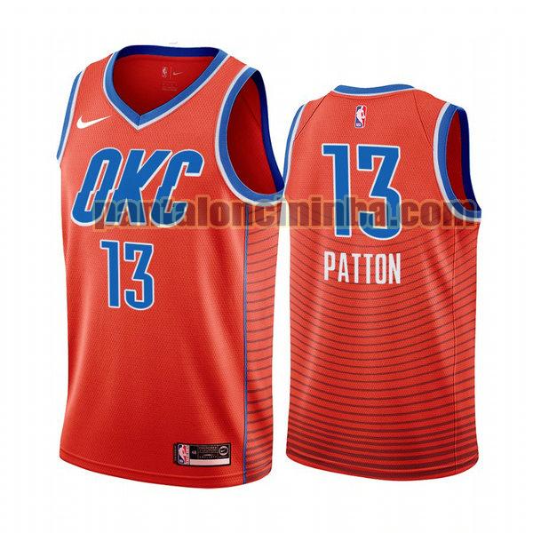 Canotta Uomo basket justin patton 13 Oklahoma City Thunder Arancia City Edition 2020