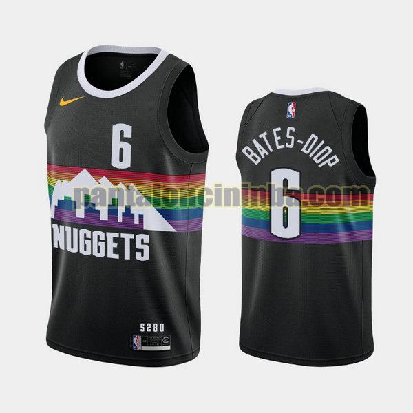 Canotta Uomo basket keita bates diop 6 Denver Nuggets Nero City Edition 2020